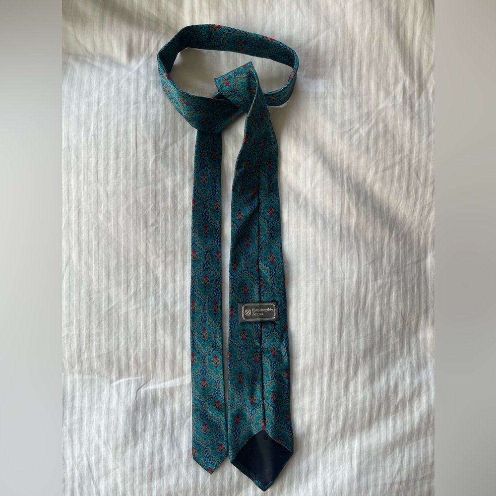 Vintage Ermenegildo Zegna 100% Silk Tie perfect condition.